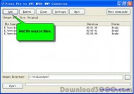 Freez Flv to AVI MPEG WMV Converter screenshot